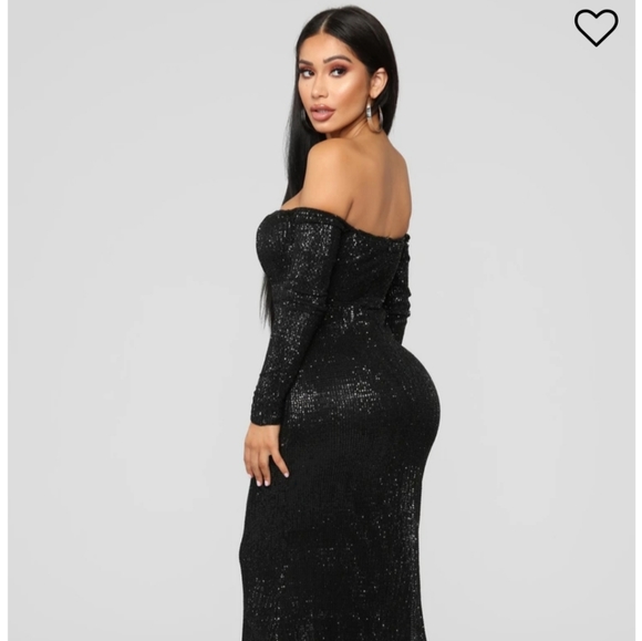 Fashion Nova Dresses & Skirts - Long sleeve sequin formal dress